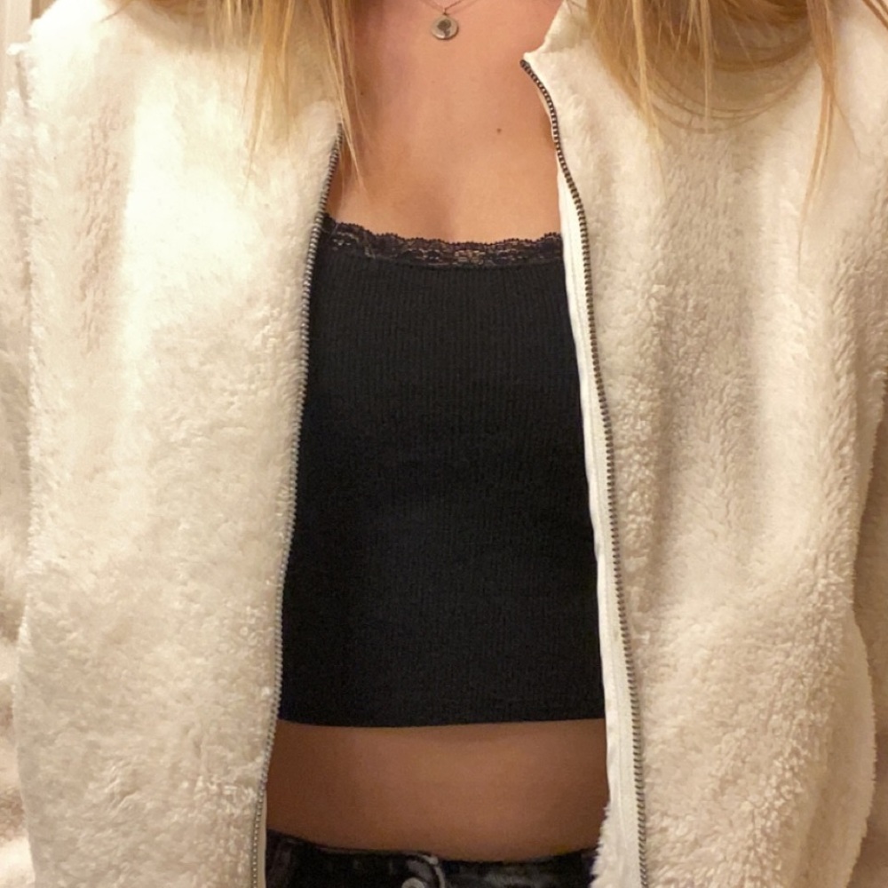 Cream, Fuzzy Sweater